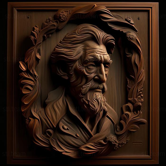 3D model Guy Penet du Bois American artist (STL)